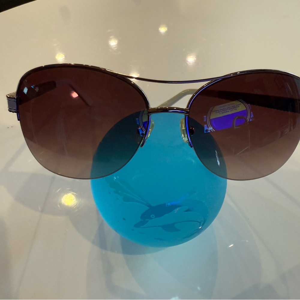 Stylish KATE SPADE Tan Aviator Sunglasses